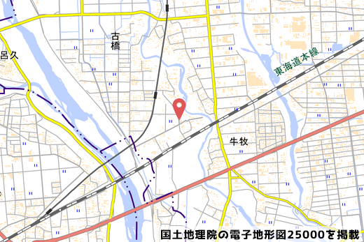 お店の地図の写真