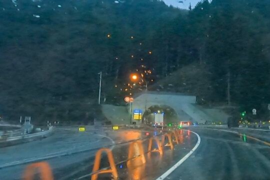 宮峠トンネルの北側の写真