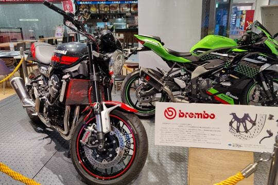 バイクの展示の写真