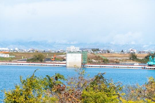 岐阜県側からの様子の写真