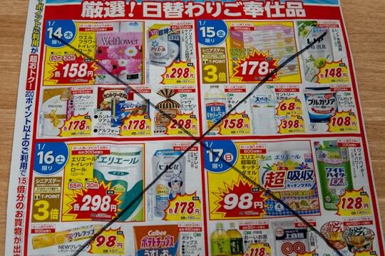 ウエルシア可児中恵土店のチラシの写真