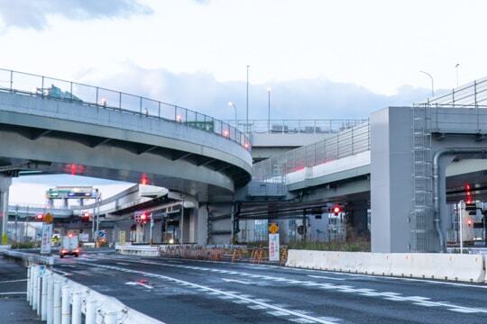 名古屋西JCTの下側からの写真