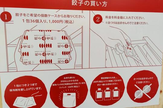 買い方の説明の写真