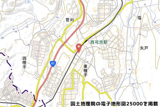 お店の地図の写真