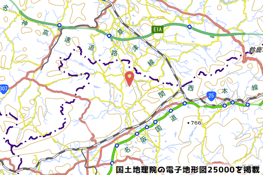 伊賀の里モクモク手づくりファームの地図の写真