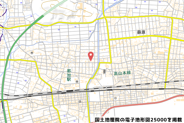 お店の位置の写真