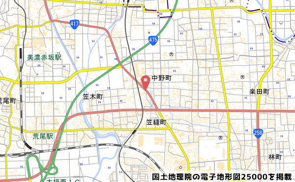 小麦の奴隷大垣店の地図の写真