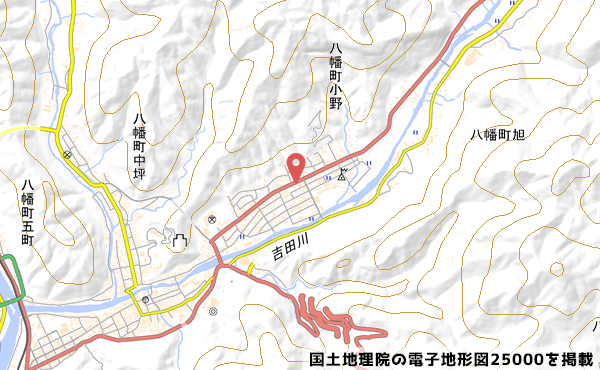 ファミリーマート郡上小野店の地図の写真