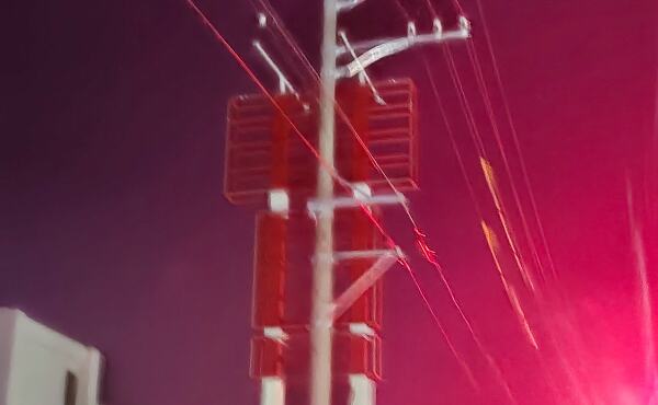 ポールサインの写真