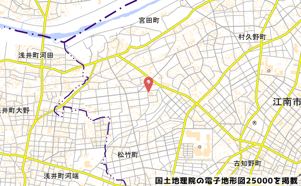 お店の位置の写真