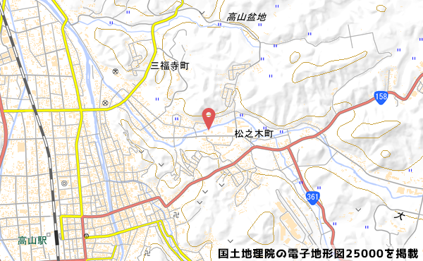 松之木店予定地の地図の写真