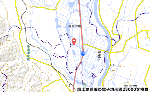 阿部商店の地図の写真