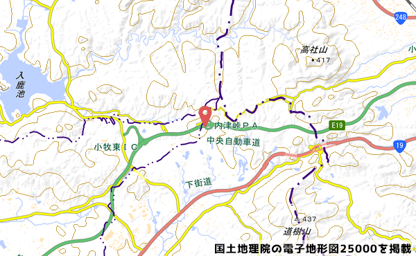 内津峠パーキングエリアの写真
