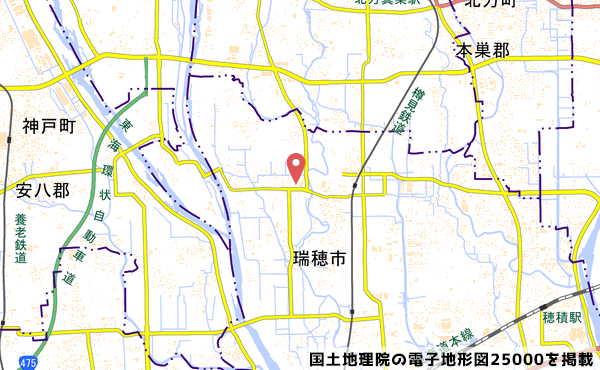 お店の地図の写真