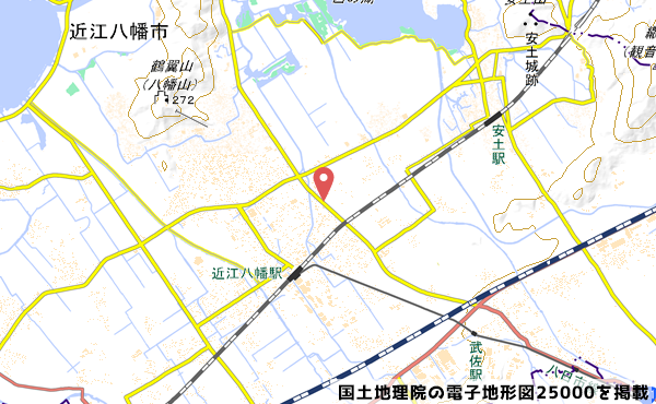 バロー近江八幡の地図の写真