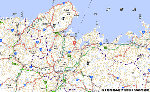 ドライブイン ダルマの地図の写真
