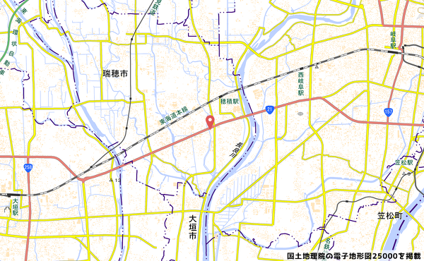 (仮称)ニトリ岐阜瑞穂店の地図の写真