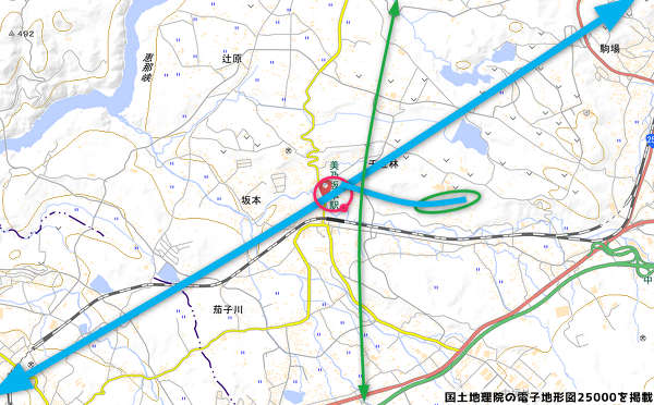 岐阜県駅(仮称)周辺の地図の写真