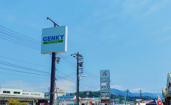 ゲンキー丹生川店の看板の写真