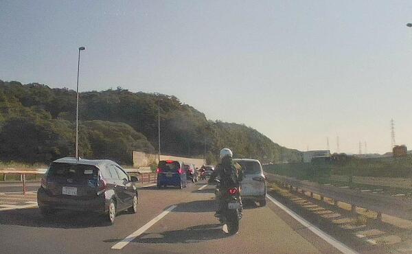 多治見ICからの渋滞の写真
