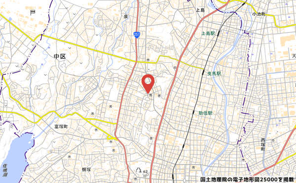 マックスバリュエクスプレス浜松住吉店の地図の写真