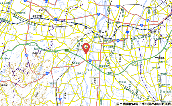 お店の地図の写真