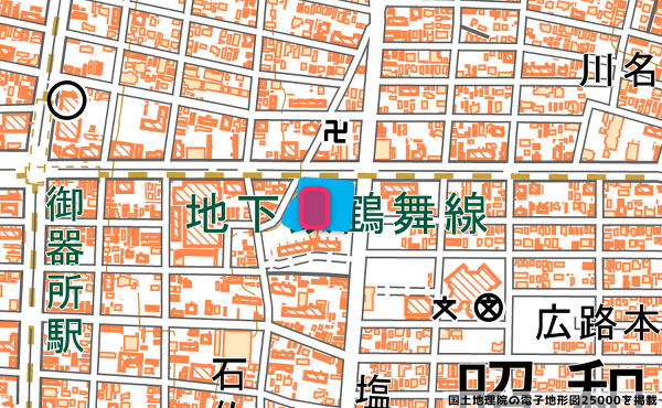 地図の写真
