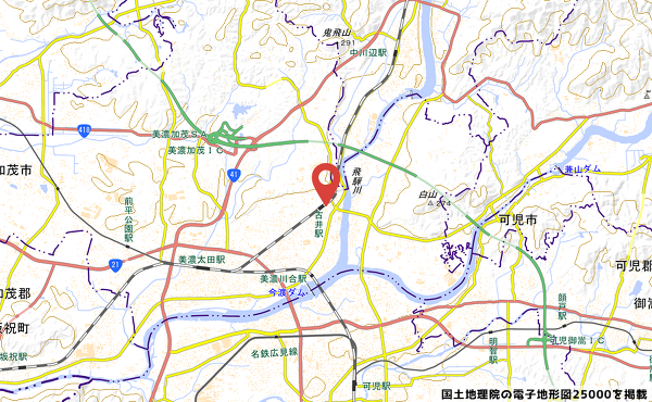 セブン-イレブン美濃加茂森山町店の地図の写真
