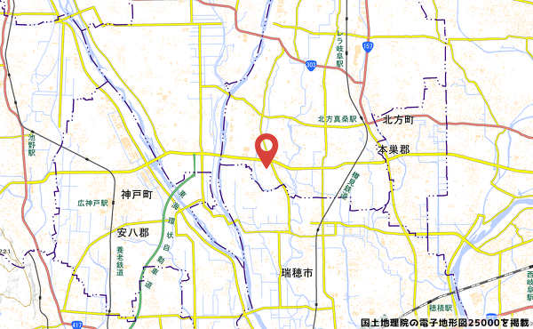 ワークマン女子 本巣真正店の地図の写真