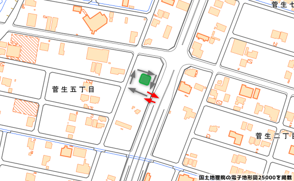 地図の写真