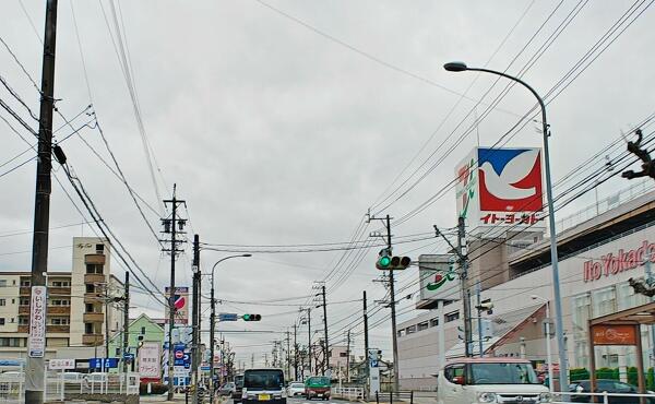 カネスエ中井田店の看板の写真