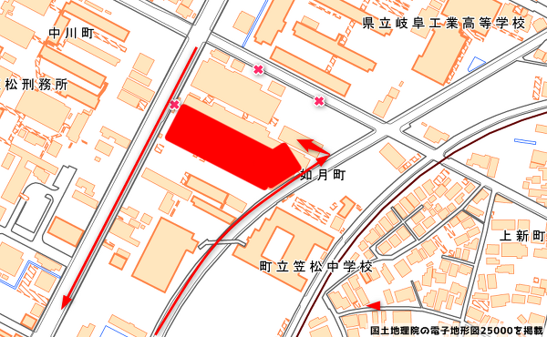 入店の順路の写真