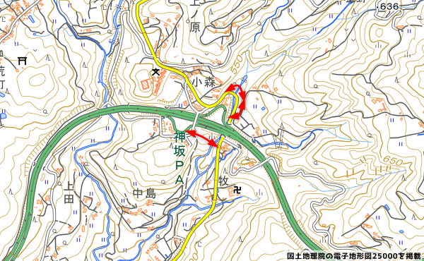 地図の写真