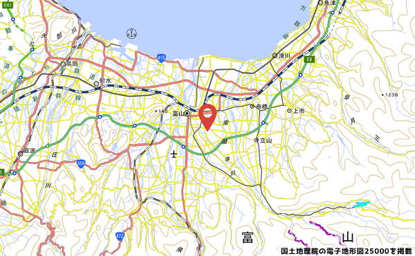 アルビス高原町店の地図の写真