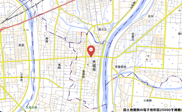 幸神 中乃神本店の地図の写真