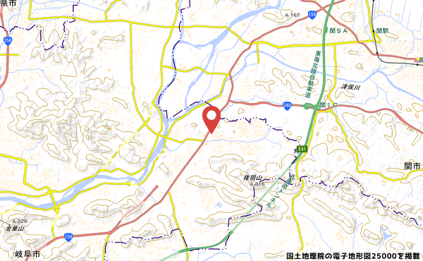 スーパー三心芥見店のお店の地図の写真
