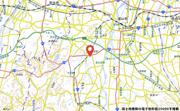 アルビス婦中速星店の地図の写真