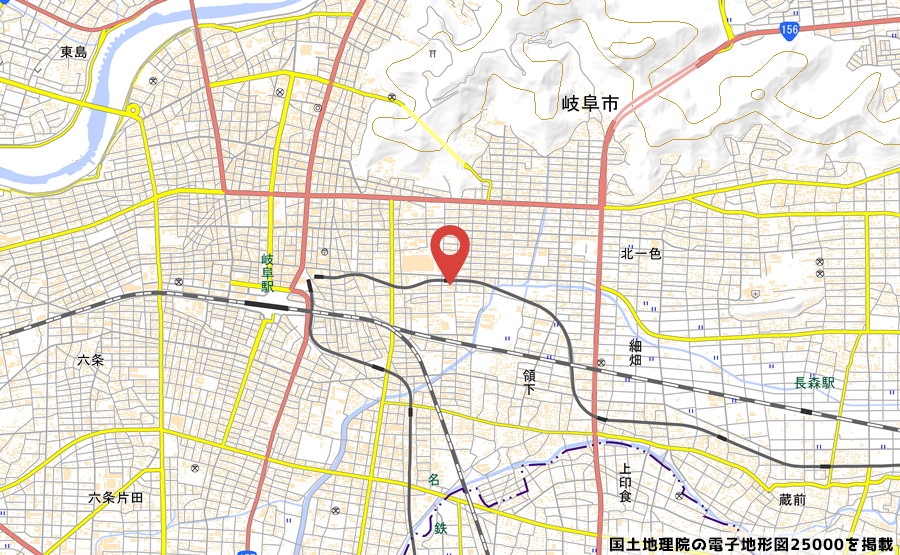 Ｒeica岐阜田神店の地図の写真